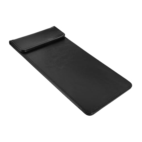 SOLUSTRE Restaurant-bestelltafel Menü-klemmbrett Schwarze Zwischenablage Kleine Klemmbretter Klemmbrett-menühalter Quittungs-zwischenablage Klemmbretthalter Klemmbrett-clip Kunstleder Black von SOLUSTRE