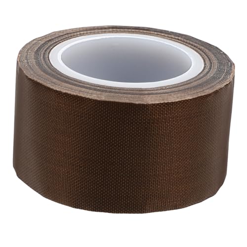 SOLUSTRE Teflonband Wärmeband Hitzebeständiges Klebeband Wärmeübertragungsband Heizband Für Sublimation Heißsiegeldraht Ptfe-band Für Vakuumierer Ptfe-bänder Dichtband Light Brown Glasfaser von SOLUSTRE