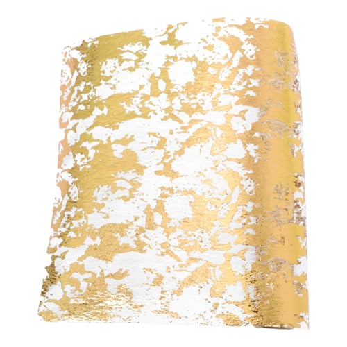 SOLUSTRE Tischläufer Aus Goldfolie Und Silberfolie Tischläufer Thanksgiving Abendessen Dekorationen Tischläufer Hochzeit Partydekorationen Tischdecke Läufer Tischdekoration Polyester Golden von SOLUSTRE