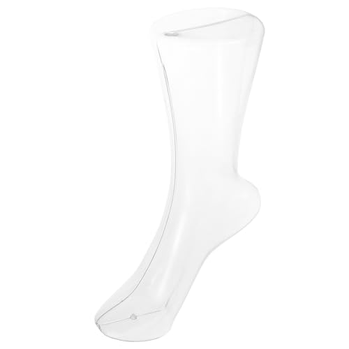 SOLUSTRE Transparente Fußschaufensterpuppe Für Socken PVC Fußmodell Zur Präsentation Von Kurzen Und Mittellangen Socken Sock Display Mannequin Für Fotografie Und Ausstellung von SOLUSTRE