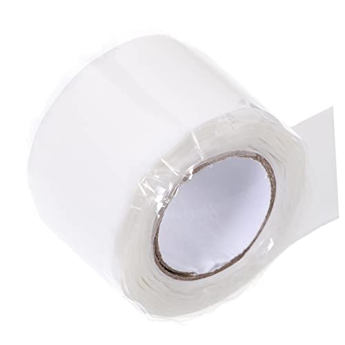 SOLUSTRE Wasserdichtes Reparaturband Schwarzes Tittentape Duschabdichtungsstreifen Klebeband Gummiert Im Freien Dichtband Für Rohre Nahtband Wasserdichtes Dichtungsband Pvc Weiß von SOLUSTRE