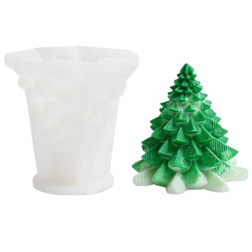 SONCIP Silikonform Weihnachten Chirstmas Day, 1 Pcs, DIY Kerzen Set, Kerzenform Gießen für Duftkerze, Gießen(L) von SONCIP