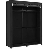 SONGMICS Stoffschrank, RYG02BK schwarz 140,0 x 43,0 x 174,0 cm von SONGMICS