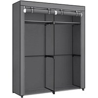 SONGMICS Stoffschrank, RYG02GY grau 140,0 x 43,0 x 174,0 cm von SONGMICS