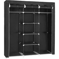 SONGMICS Stoffschrank, RYG12B schwarz 150,0 x 45,0 x 175,0 cm von SONGMICS