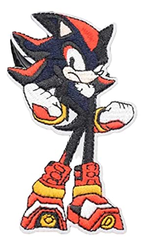 Sonic Shadow Aufnäher zum Aufbügeln, bestickt, 10,2 cm hoch von SONIC THE HEDGEHOG