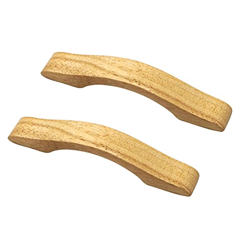 SOOYILE Schrankknöpfe aus Holz, Holzgriff, 2 Stück Schrankgriffe, Schubladengriffe aus massivem Holz, Möbelbeschläge for Küchenschränke, Schuhschränke, Türhebel, Türringe(Hole Distance 96mm) von SOOYILE