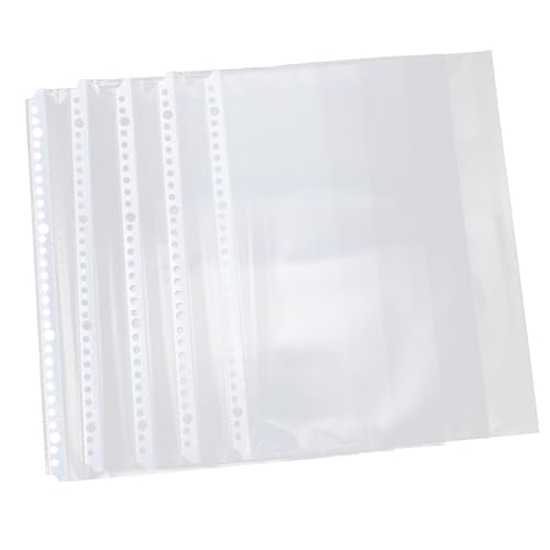 SOPOTUTU 100 Stück Ordner Fülltaschen Transparent Dokumentenmappe für Lose Hochwertige Sichttaschen für Ordner und Ablage Schutz von Dokumenten und Unterlagen SOPOTUTU 100 Stück Ordner Fülltaschen Transparent Dokumentenmappe für Lose Hochwertige Sichttaschen für Ordner und Ablage Schutz von Dokumenten und Unterlagen von SOPOTUTU