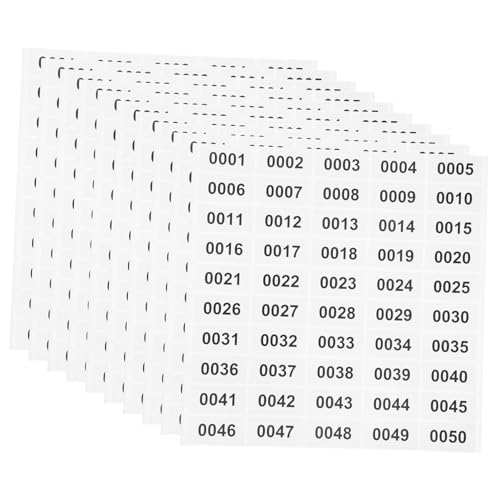 SOPOTUTU 20 Blatt Digitales Etikett Etiketten Seriell Vinyl Rechteckig Nummernklassifizierungsaufkleber Schüttgut Klassenzimmer Nummeriert Aufkleber Mit Zahlen Für Nummernaufkleber Papier SOPOTUTU 20 Blatt Digitales Etikett Etiketten Seriell Vinyl Rechteckig Nummernklassifizierungsaufkleber Schüttgut Klassenzimmer Nummeriert Aufkleber Mit Zahlen Für Nummernaufkleber Papier von SOPOTUTU