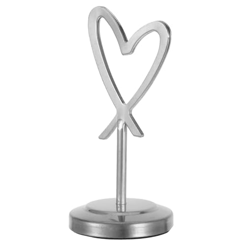 SOPOTUTU Love Displayständer Mini Memohalter Tischschildhalter Foto Clipständer Karten Cliphalter Kleiner Schildhalter Bild Memohalter Notizhalter Namenskartenständer Silber Edelstahl SOPOTUTU Love Displayständer Mini Memohalter Tischschildhalter Foto Clipständer Karten Cliphalter Kleiner Schildhalter Bild Memohalter Notizhalter Namenskartenständer Silber Edelstahl von SOPOTUTU