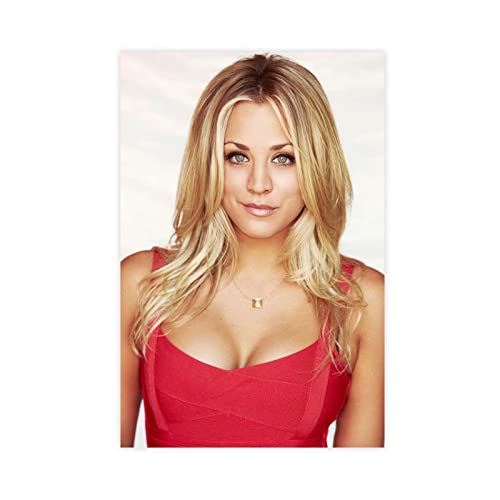 SORECI Kaley Cuoco Leinwand-Poster, Wandkunst, Dekordruck, Bild, Gemälde für Wohnzimmer, Schlafzimmer, Dekoration, ungerahmt, 60 x 90 cm von SORECI