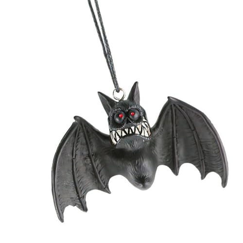 SOUTHJIELING Halloween-Dekoration für den Außenbereich, Fledermaus-Figuren zum Aufhängen, Ornament für Spukhof-Dekorationen von SOUTHJIELING