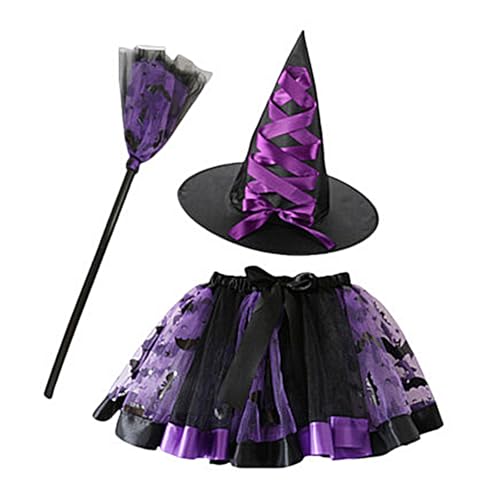 SOUTHJIELING Halloween Hexen Kostüm Set Realistisches Hexen Outfit für Frauen Realistisches Halloween Damen Hexenkleid von SOUTHJIELING