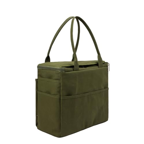 SOUTHJIELING Strick-Organizer-Tasche, Häkeltasche, Garnaufbewahrungstasche, Reise-Handwerksprojekt-Tasche für Häkelzubehör, Garnhaken, Nadel von SOUTHJIELING