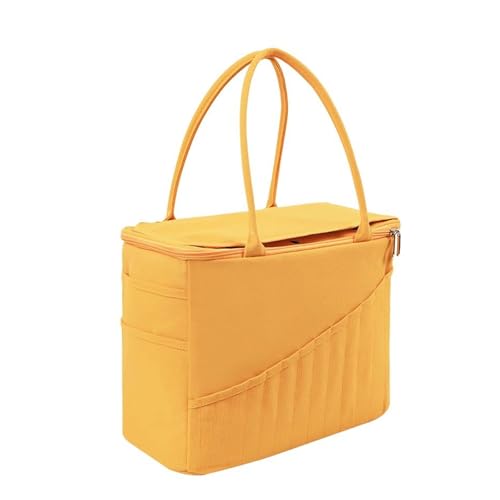 SOUTHJIELING Strick-Organizer-Tasche, Häkeltasche, Garnaufbewahrungstasche, Reise-Handwerksprojekt-Tasche für Häkelzubehör, Garnhaken, Nadel von SOUTHJIELING