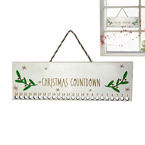 Weihnachts-Countdown-Kalender | Adventskalender aus Zuckerrohr Holz | Kreativer Adventskalender Deko für Erwachsene Familie Kinder Freunde Soydan von SOYDAN