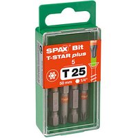 5 SPAX® T25 T-STAR  Plus Bits, 5 St. von SPAX®