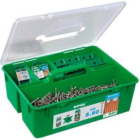 SPAX® GREEN BOX Terrasse 5x60 mm Terrassenschrauben-Sortiment mit Einsätzen von SPAX®