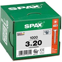 SPAX® Universalschrauben T10 Senkkopf WIROX 20mm  x 3 mm, 1000 St. von SPAX®