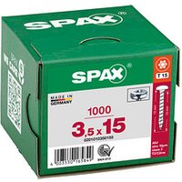 SPAX® Universalschrauben T15 Halbrundkopf WIROX 15mm  x 3,5 mm, 1000 St. von SPAX®