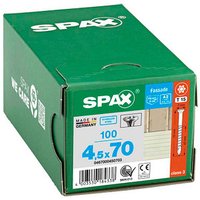 SPAX® Fassadenschrauben T15 Linsensenkkopf A2 4,5 mm x 70 mm, 100 St. von SPAX®