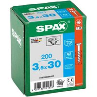 SPAX® Universalschrauben T15 Senkkopf Edelstahl A2 30mm  x 3,5 mm, 200 St. von SPAX®