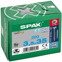 SPAX® Universalschrauben T15 Senkkopf Edelstahl A2 35mm  x 3,5 mm, 200 St. von SPAX®