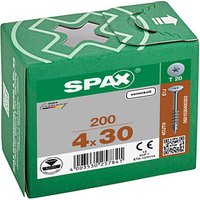 SPAX® Möbelverbindungsschrauben T20 Flachrückwandkopf 30mm  x 4 mm, 200 St. von SPAX®