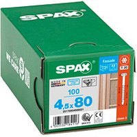 SPAX® Fassadenschrauben T20 Linsensenkkopf A2 4,5 mm x 80 mm, 100 St. von SPAX®