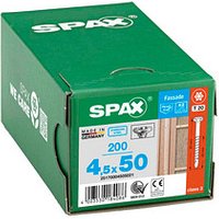 SPAX® Fassadenschrauben T20 Linsensenkkopf A2 50mm  x 4,5 mm, 200 St. von SPAX®