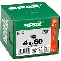 SPAX® Universalschrauben T20 Senkkopf BLAX 60mm  x 4,5 mm, 100 St. von SPAX®