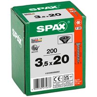 SPAX® Universalschrauben T20 Senkkopf BLAX 20mm  x 3,5 mm, 200 St. von SPAX®