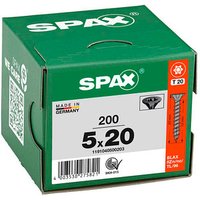 SPAX® Universalschrauben T20 Senkkopf BLAX 20mm  x 5 mm, 200 St. von SPAX®