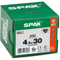 SPAX® Universalschrauben T20 Senkkopf BLAX 30mm  x 4,5 mm, 200 St. von SPAX®