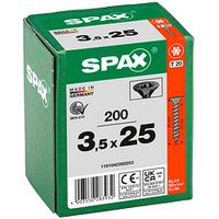 SPAX® Universalschrauben T20 Senkkopf BLAX 25mm  x 3,5 mm, 200 St. von SPAX®