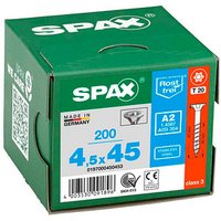 SPAX® Universalschrauben T20 Senkkopf Edelstahl A2 45mm  x 4,5 mm, 200 St. von SPAX®