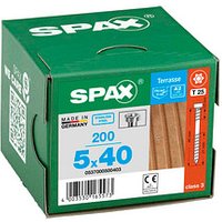 SPAX® Terrassenschrauben T25 Zylinderkopf Edelstahl A2 5 mm x 40 mm, 200 St. von SPAX®