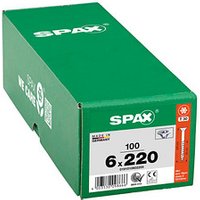 SPAX® Universalschrauben T30 Senkkopf WIROX 220mm  x 6 mm, 100 St. von SPAX®