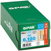 SPAX® Holzbauschrauben T30 Tellerkopf Edelstahl A2 120mm  x 6 mm, 100 St. von SPAX®