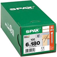 SPAX® Holzbauschrauben T30 Zylinderkopf WIROX 180mm  x 6 mm, 100 St. von SPAX®