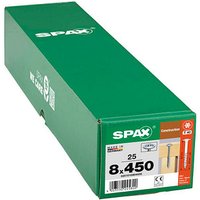 SPAX® Holzbauschrauben T40 Tellerkopf WIROX 450mm  x 8 mm, 25 St. von SPAX®