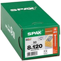 SPAX® Holzbauschrauben T40 Tellerkopf WIROX 120mm  x 8 mm, 50 St. von SPAX®