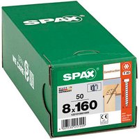 SPAX® Holzbauschrauben T40 Zylinderkopf WIROX 160mm  x 8 mm, 50 St. von SPAX®