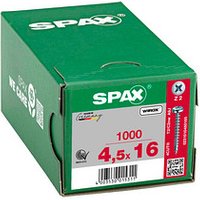 SPAX® Universalschrauben Z2 Halbrundkopf WIROX 4,5 mm x 16 mm, 1000 St. von SPAX®