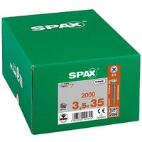 SPAX® Universalschrauben Z2 Rückwandkopf WIROX 35mm  x 3,5 mm, 2000 St. von SPAX®