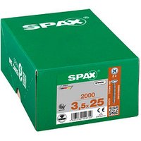 SPAX® Universalschrauben Z2 Rückwandkopf WIROX 25mm  x 3,5 mm, 2000 St. von SPAX®