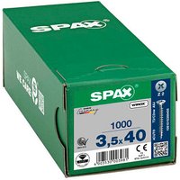 SPAX® Universalschrauben Z2 Senkkopf WIROX 40mm  x 3,5 mm, 1000 St. von SPAX®