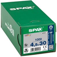 SPAX® Universalschrauben Z2 Senkkopf WIROX 30mm  x 4,5 mm, 1000 St. von SPAX®