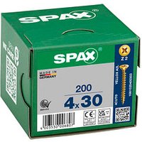 SPAX® Universalschrauben Z2 Senkkopf YELLOX 30mm  x 4 mm, 200 St. von SPAX®