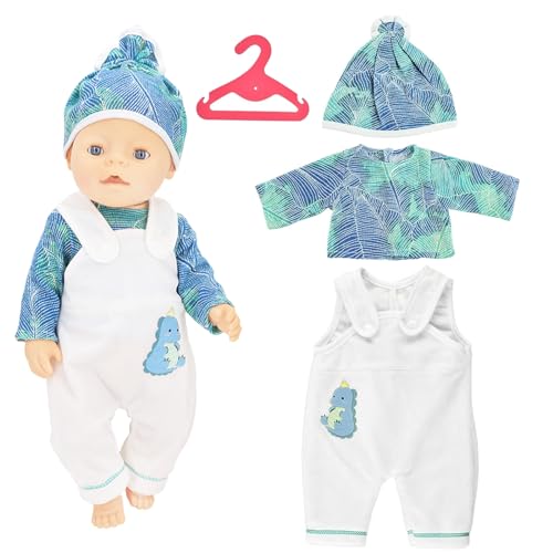 SPERMUOY Baby Born Kleidung 43 cm Junge, Baby Born puppenkleidung Baby Born zubehör,Kleidung Outfits für Baby Puppen,Puppenkleidung 35-43 cm Puppenkleider Set Puppenzubehör-(Keine Puppe) von SPERMUOY